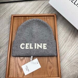 Celine Charcoal Knit Beanie